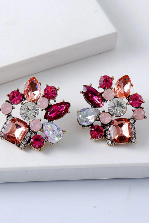AROS FLOR CRISTAL ROSA