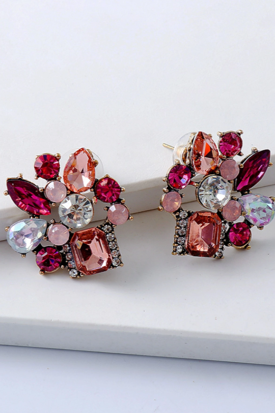 AROS FLOR CRISTAL ROSA