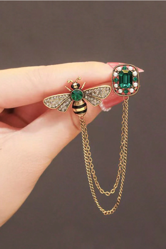 BROCHE ABEJA VERDE