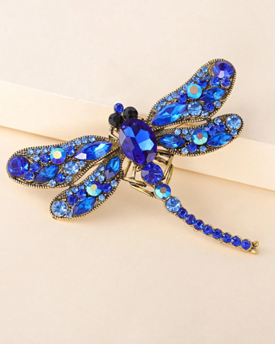 BROCHE LIBÉLULA AZUL
