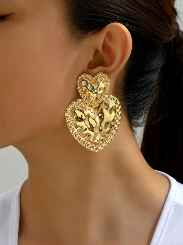 AROS CORAZON DORADO 2
