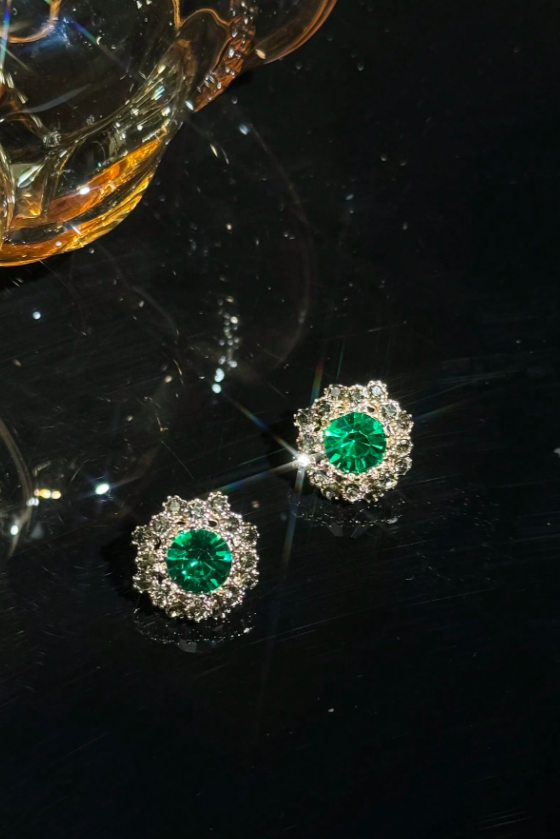 AROS MINI FLOR VERDE ESMERALDA