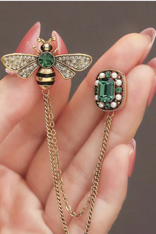 BROCHE ABEJA VERDE