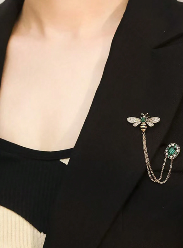 BROCHE ABEJA VERDE
