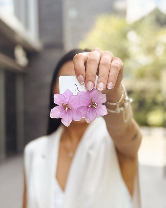 AROS FLOR LILA
