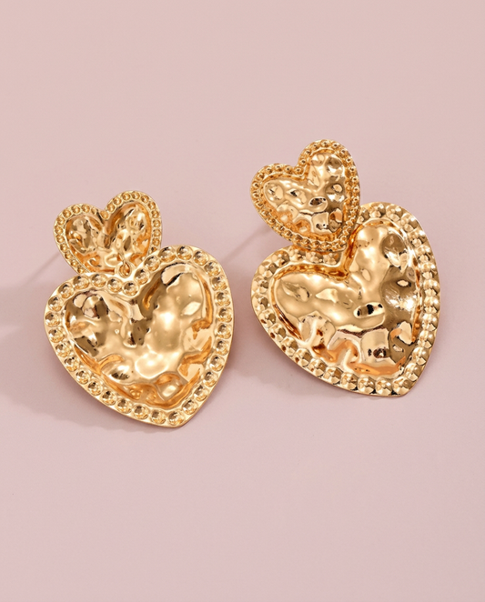 AROS CORAZON DORADO 2