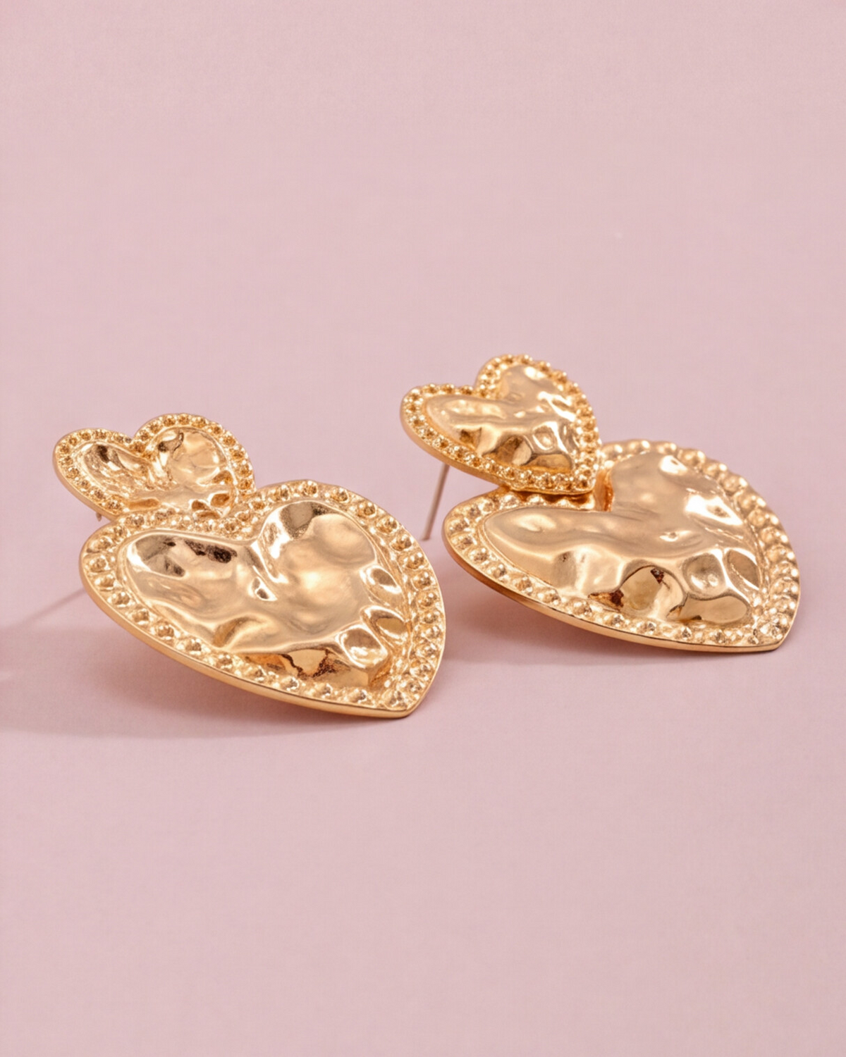 AROS CORAZON DORADO 2