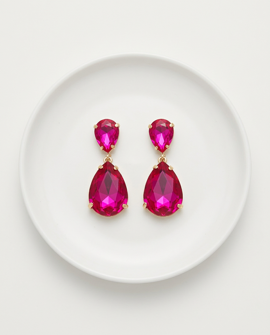 AROS DIAMANTE FUCSIA