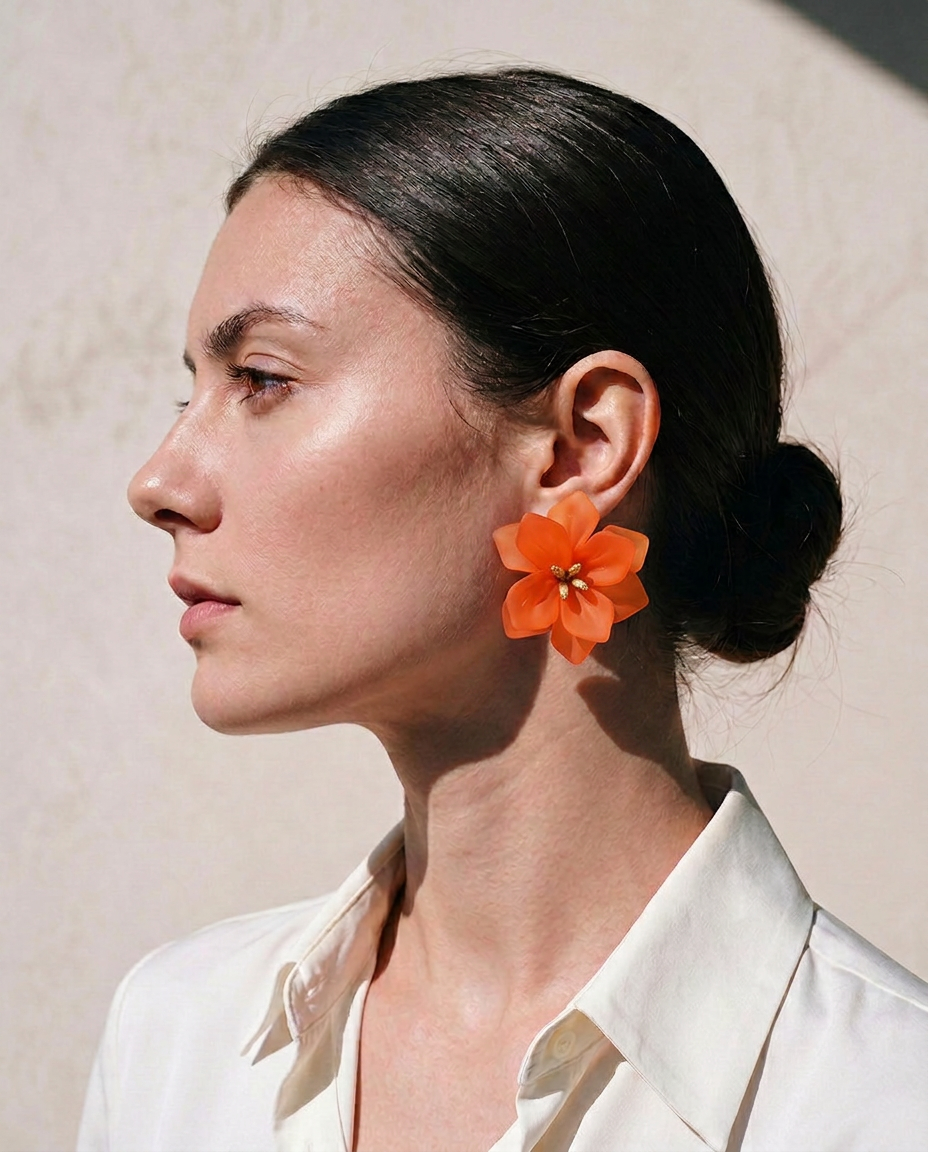 AROS FLOR NARANJO 10