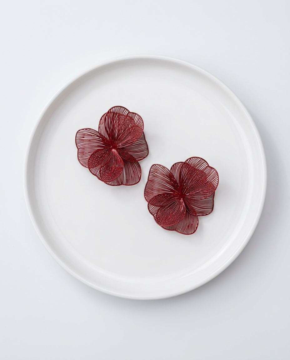 AROS FLOR ROJO 7