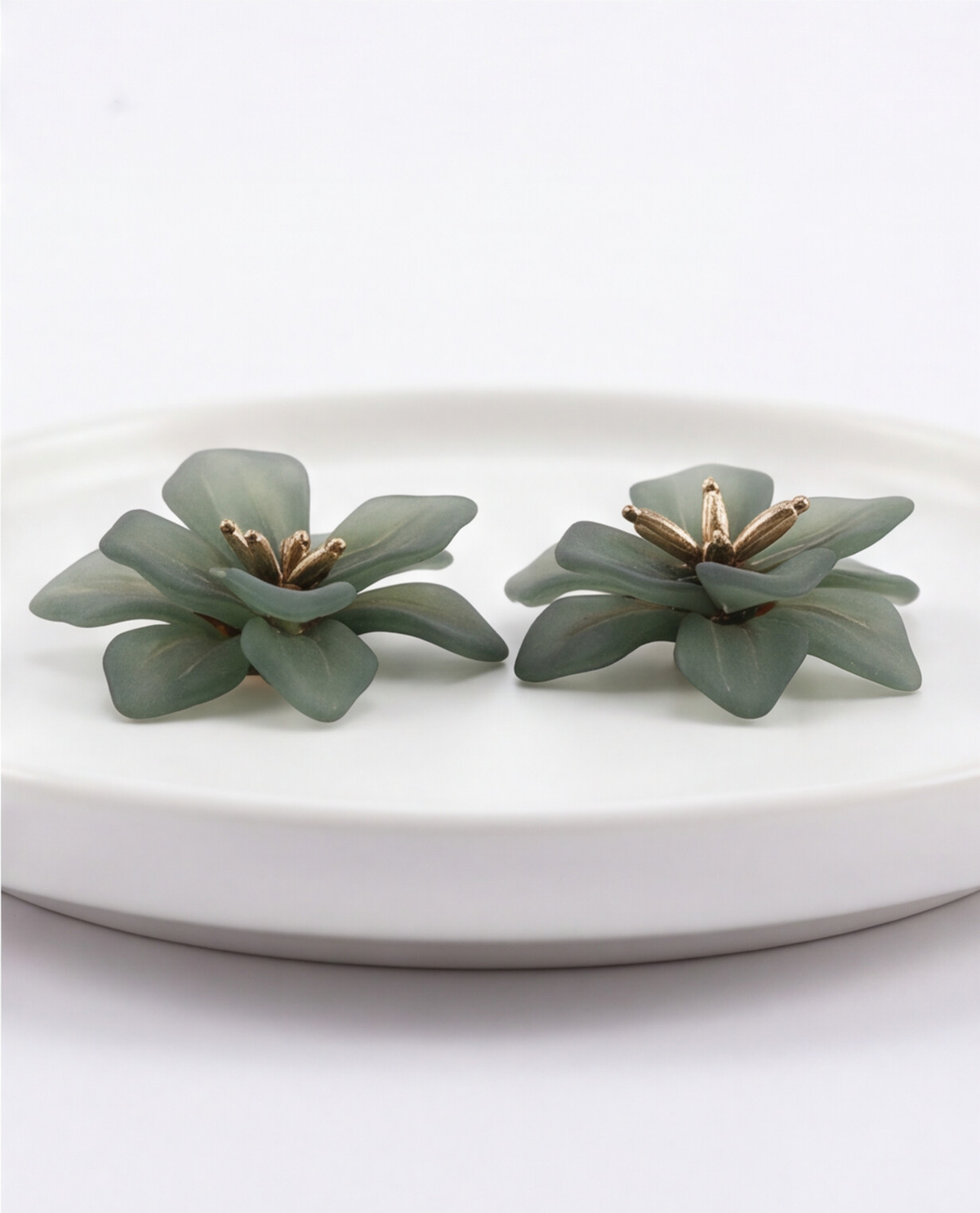 AROS FLOR VERDE OSCURO