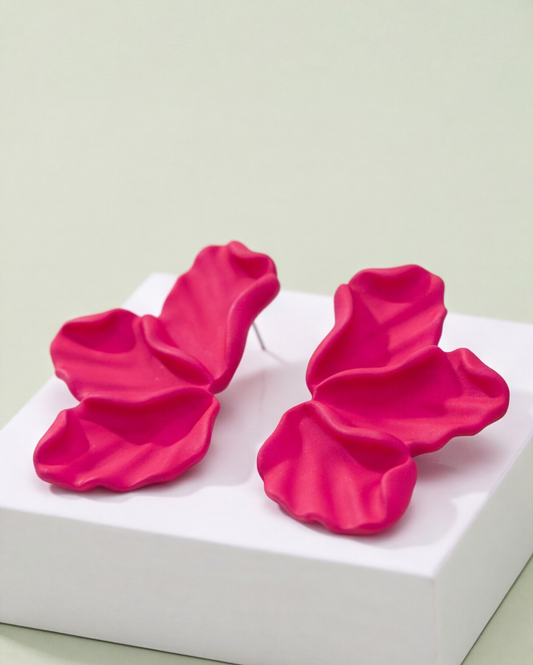 AROS MINI PETALO FUCSIA