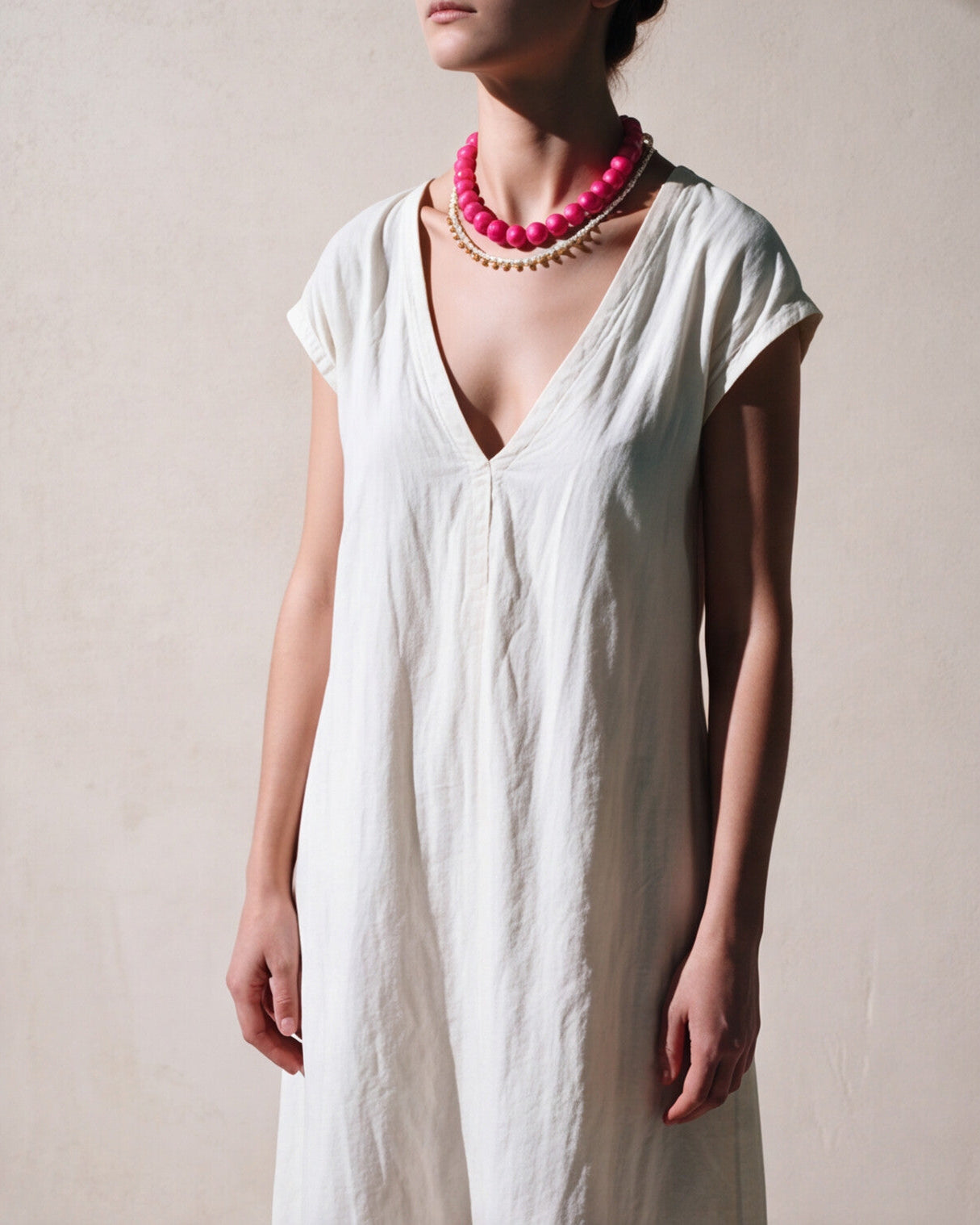 COLLAR FUCSIA BLANCO