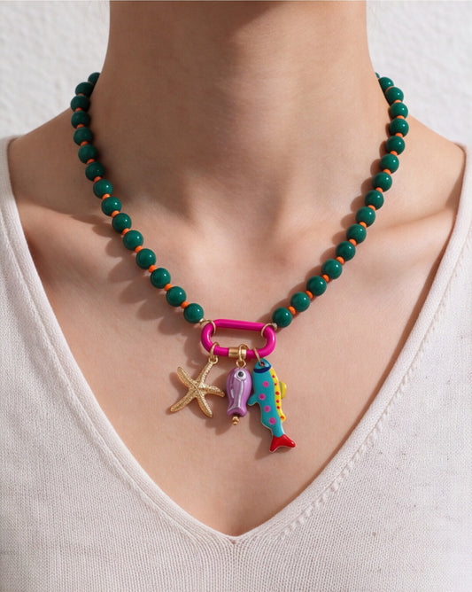 COLLAR VERDE MAR