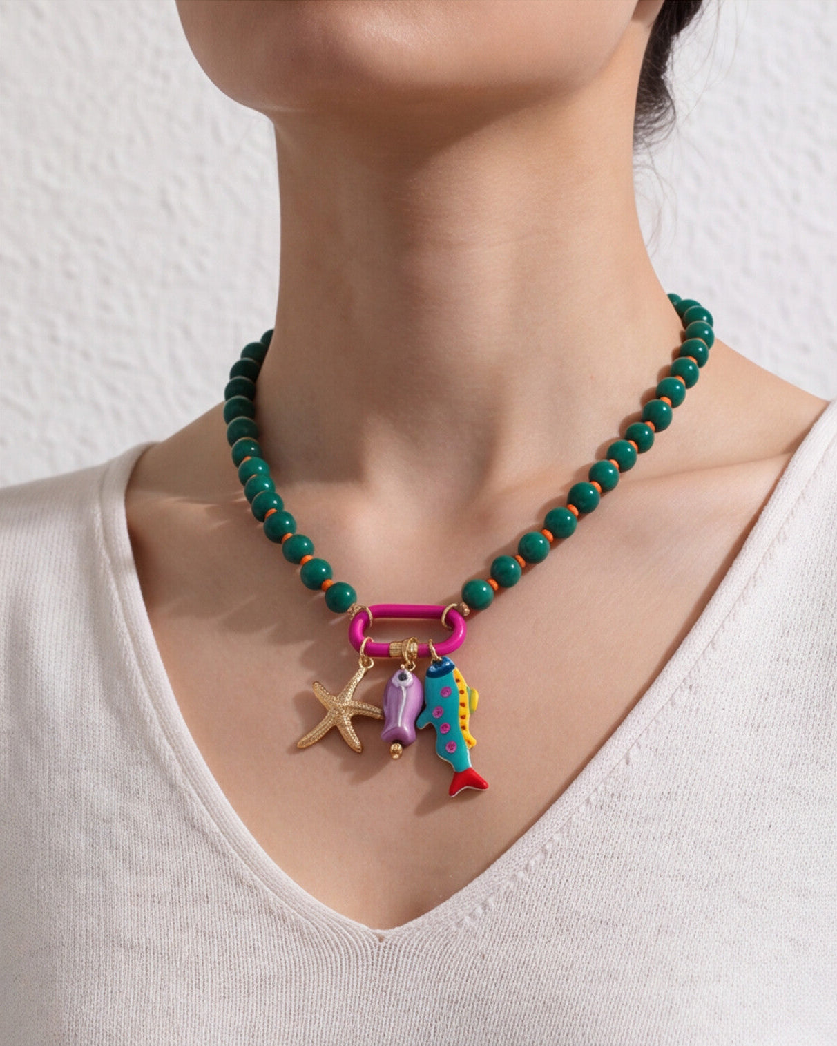 COLLAR VERDE MAR