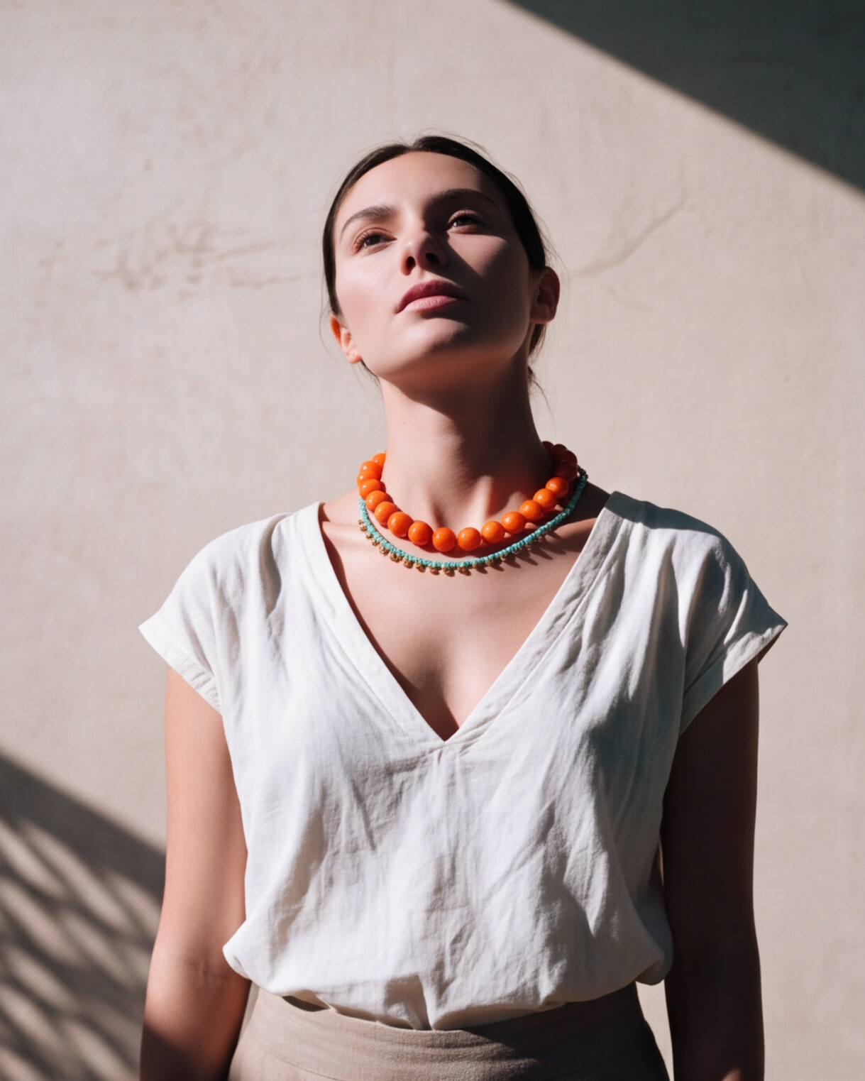 COLLAR NARANJO CALIPSO