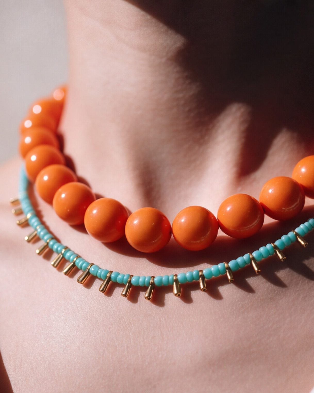 COLLAR NARANJO CALIPSO