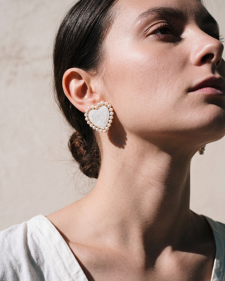 AROS CORAZON BLANCO