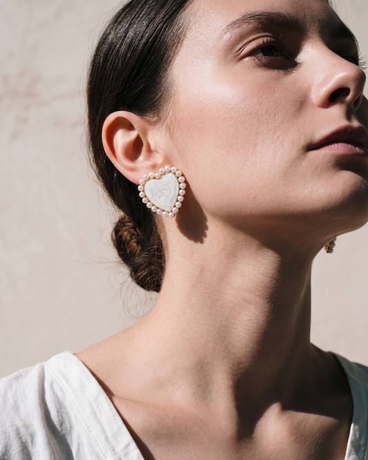 AROS CORAZON BLANCO