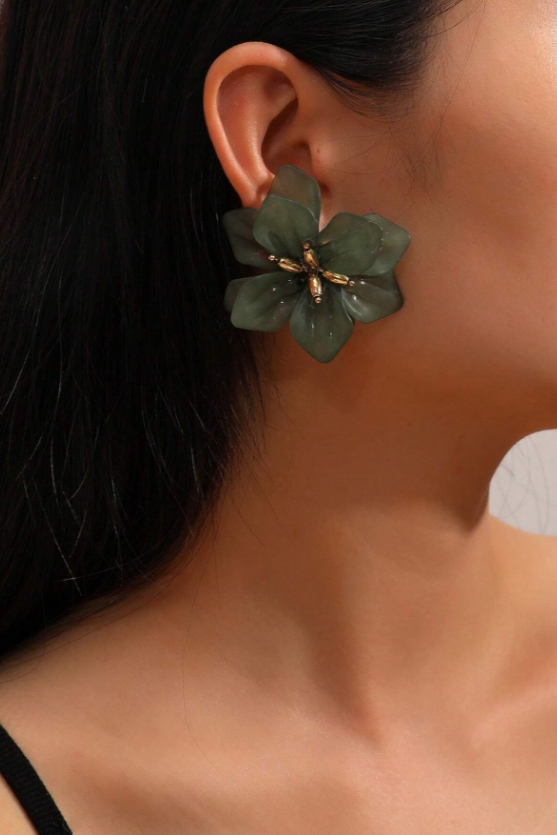 AROS FLOR VERDE OSCURO