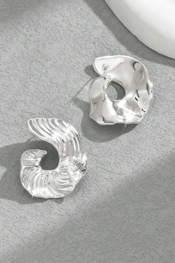 AROS ESPIRAL PLATEADO