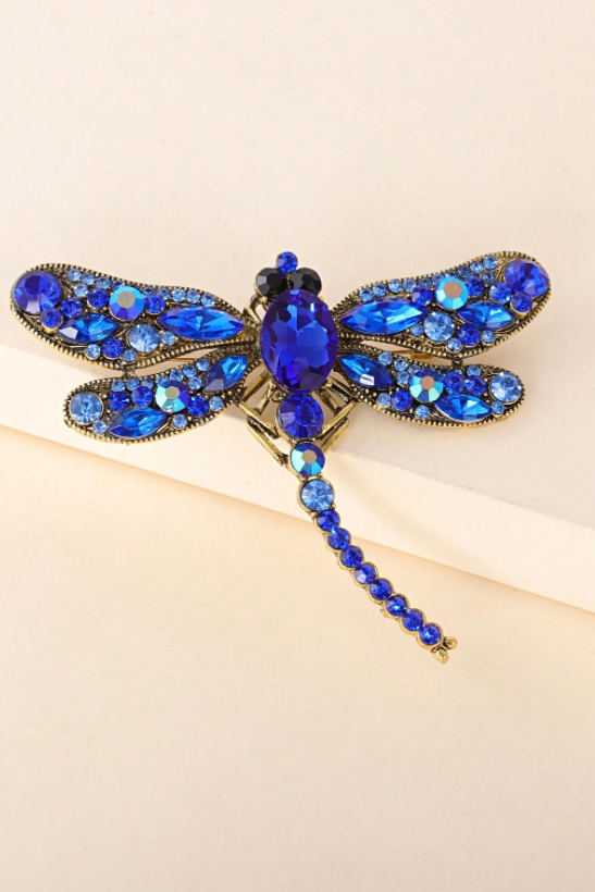 BROCHE LIBÉLULA AZUL