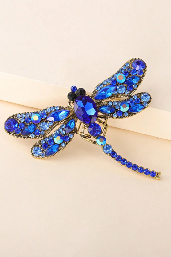 BROCHE LIBÉLULA AZUL