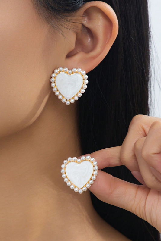 AROS CORAZON BLANCO