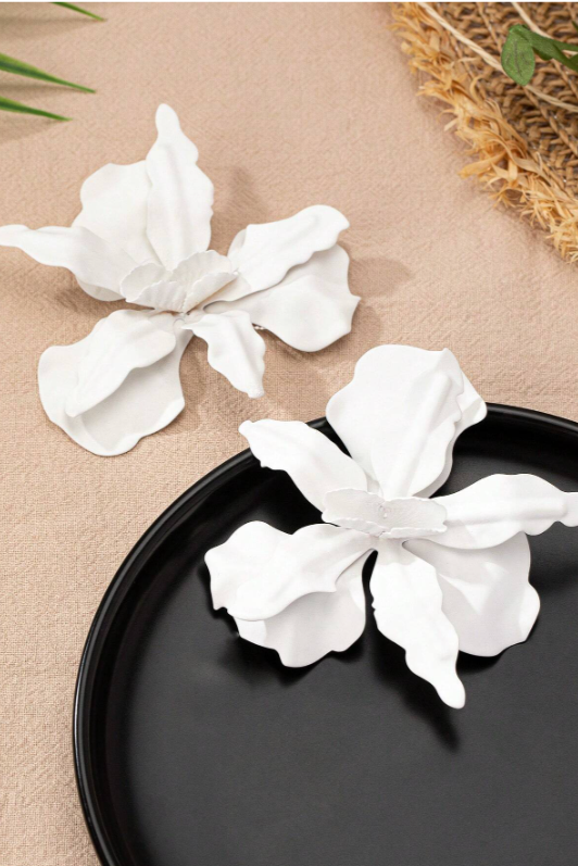 AROS FLOR BLANCO CREMA