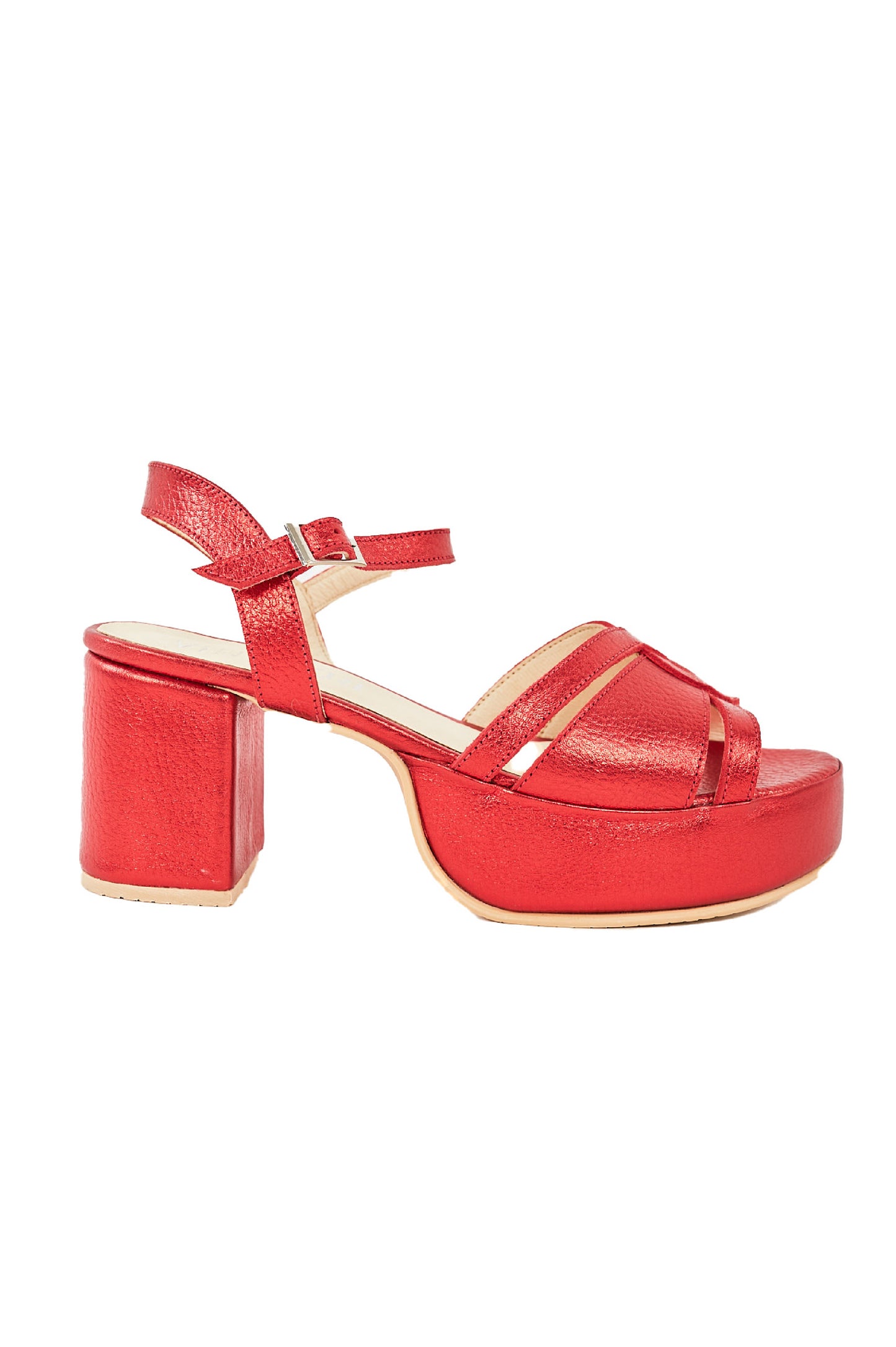 SANDALIA CHARLOTTE ROJO ELECTRICO