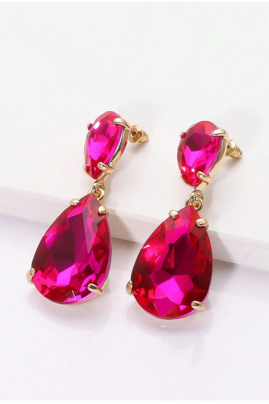 AROS DIAMANTE FUCSIA