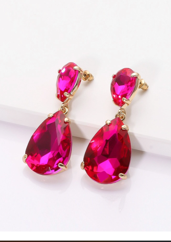 AROS DIAMANTE FUCSIA