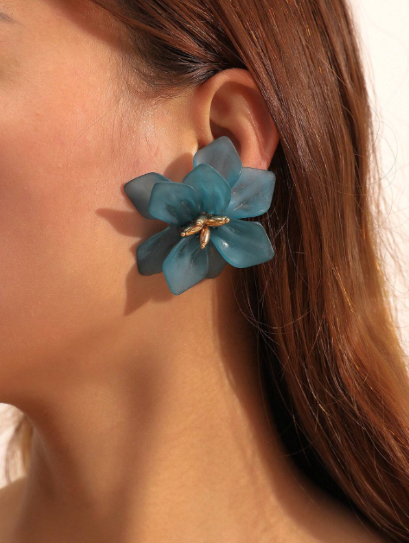AROS FLOR AQUA AZUL