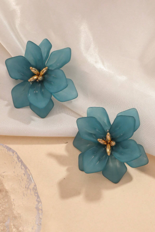AROS FLOR AQUA AZUL
