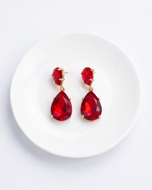 AROS DIAMANTE ROJO