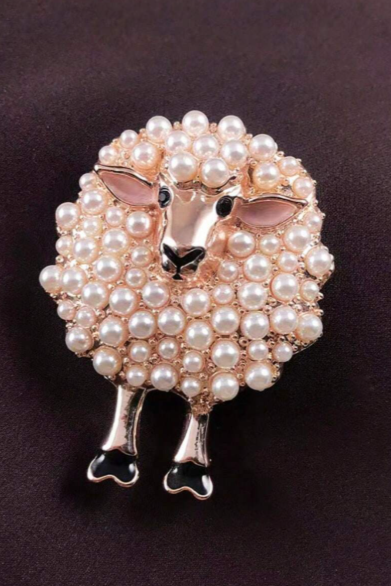 BROCHE OVEJA ROSA